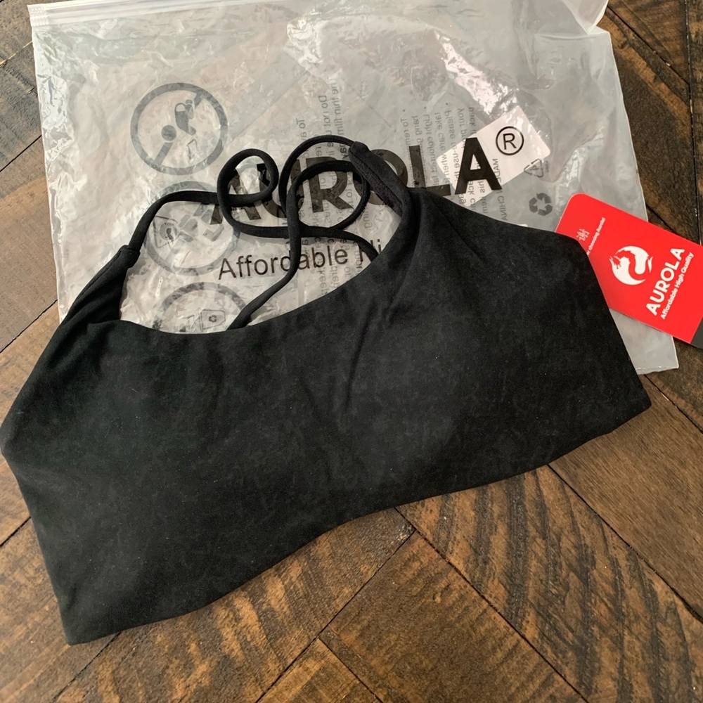 Aurora Black Sports Bra